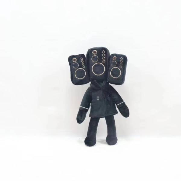 Mub- Skibidi toalett plysch Toalett man parodier plyschleksak dock G Three-headed broadcast