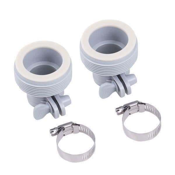 2-pak B-adapter til Intex Pool - Forbinder pools, slangeadapter pooltilbehør 1,25 tommer til 1,5 tommer