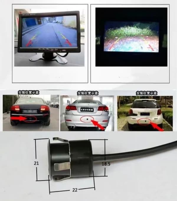 6m/10m Videokabel til bil bakkamera Universal til bakkamera med til Lexus bil