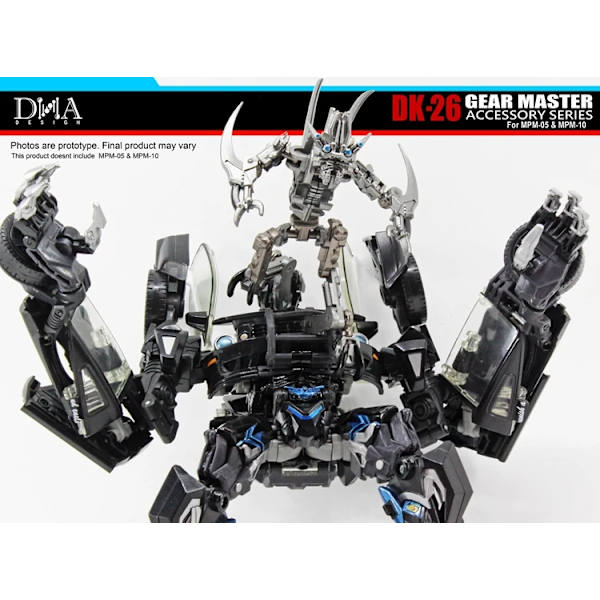 I lager DNA Design DK-26 Gear Master Accessory Series For MPM-05 Barricade MPM-10 Starscream Only MPM05 Parts