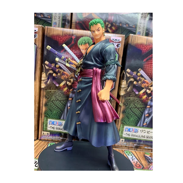 Original BP Japansk One Piece DXF Roronoa Zoro 2.0 Wanno Country Barnleksaker Modellfigurer Brinquedos Actionfigur Roronoa Zoro 01