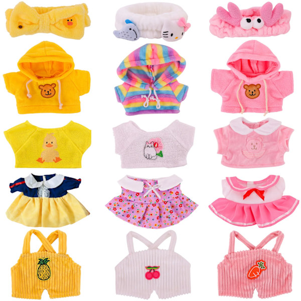 30 cm Ankkläder Kawaii Tecknad Hoodie Tröja För 30 cm Cafe Lalafanfan Anka Plysch Doll Toy Fylld Mjuk Anka Doll Girl's Present for 30cm duck 4