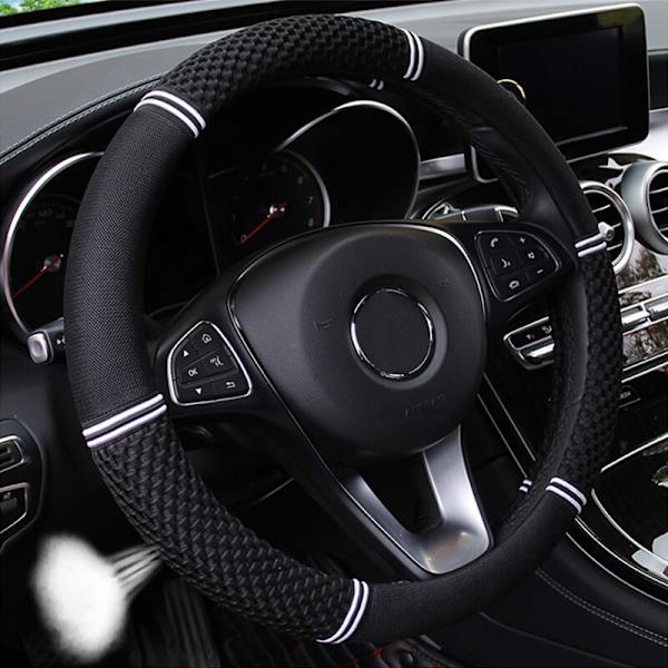 (Beige)Bilrattkåpor Skal Halksäker Sommar Is Silk Biltillbehör Axelskydd Auto Rattskydd Beige