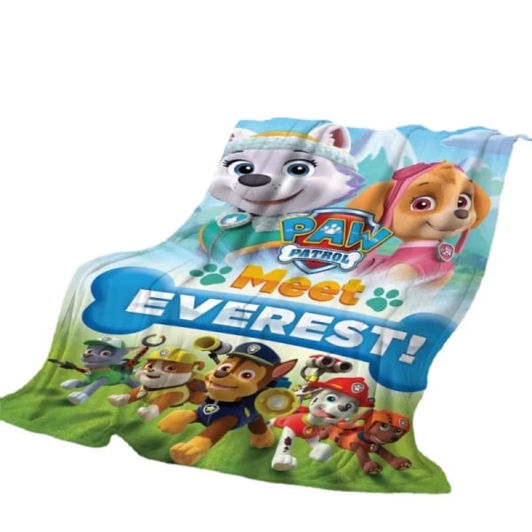 Barn Paw Patrol Flanellfilt Tecknad Dagisfilt Enstaka student sovsal Filt Cover Filt Barn Pojke Flicka JS-03 100x150cm