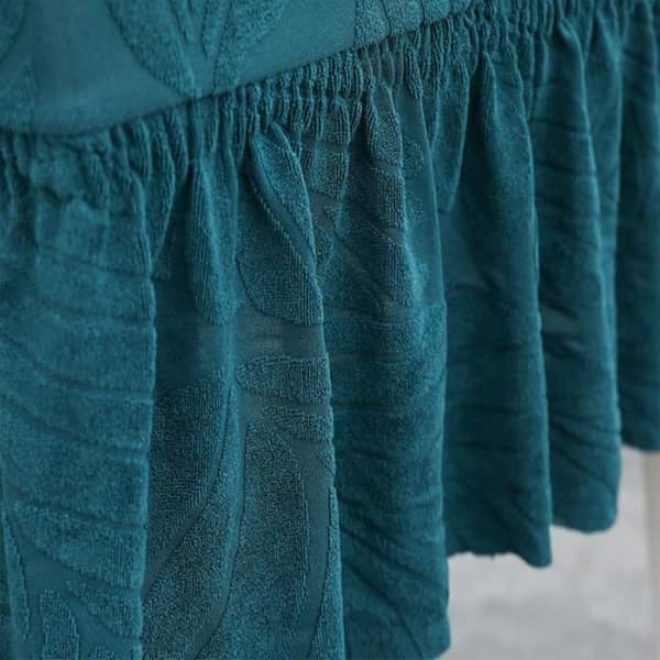 Stolöverdrag, 4-delat Restaurang Jacquard Elastisk Kjole Stolöverdrag (Rosa)