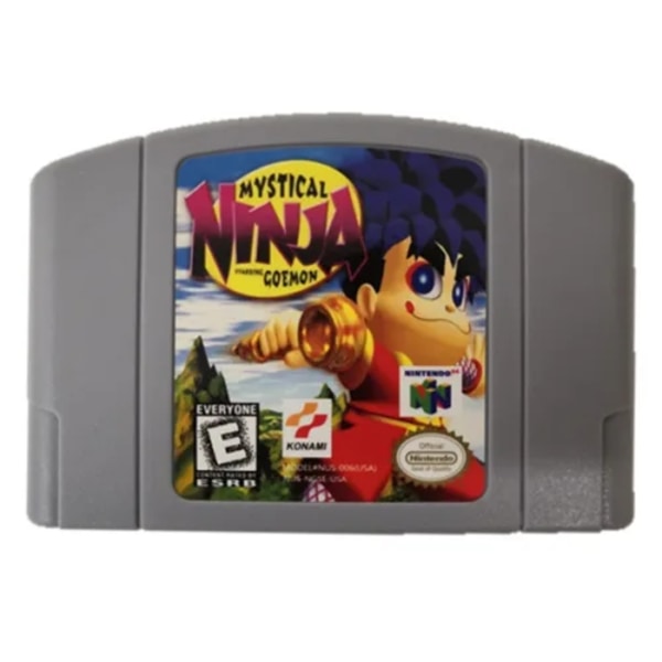 N64 Gaming Card Series 64 Bit Mary Rook Mario Kart Super smash party USA Version N64 Video Game Cartridge Card English Language Starring Goemon