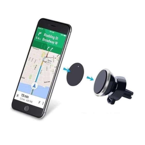 Magnetisk Bilholder til Smartphone Magnet Sort Ventilator Universal 360 Roterende