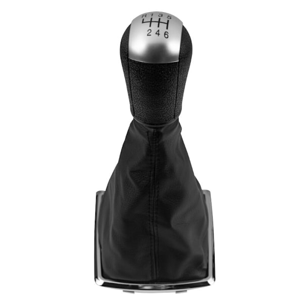 För Ford Focus 2 Mondeo MK2 2004 2005 2007 2008 2009 2010 2011 Car Styling Växlingsknopp Spak Gaitor Shifter Boot Cover Case-6 Speed Silver 6 Speed Silver