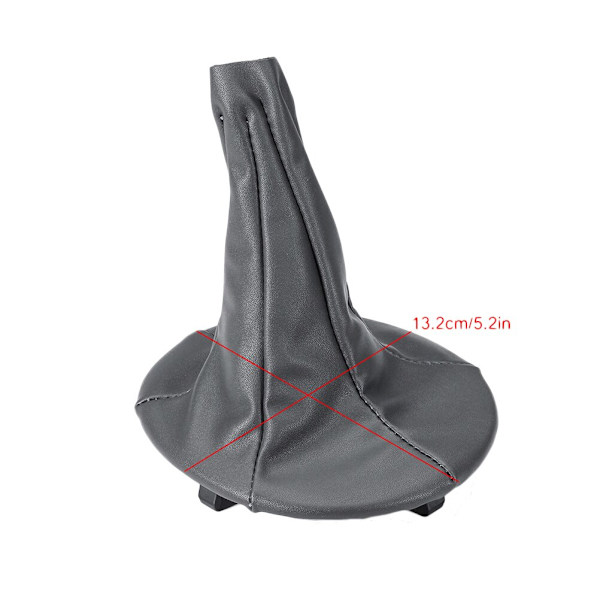 Bil Pu Läder Gear Damask Gaitor Shift Krage Boot Cover För Fiat 500 500c Panda 2003 - 2006 2007 2008 2009 2010 2011 2012-