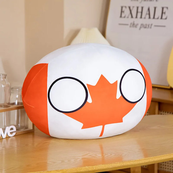 10cm Country Ball Plyschleksaker Polandball hänge Countryball Country Balls of Chile Mexiko Spanien Nederländerna USSR USA RYSSLAND UK 10cm Canada
