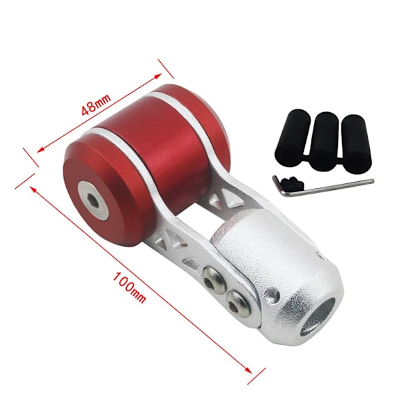 Auto Universal Manuel Biler Modificeret Fly SPS Metal Gear Shift Knob Gear Lever Boder Stick Håndbold Hoved med Boder-Rød Red