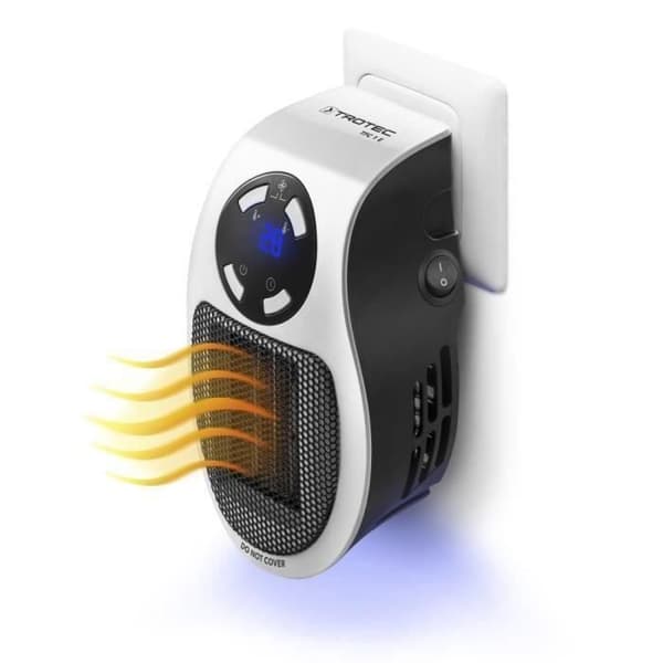 TROTEC TFC 1 E Mini Vægstikvarmer - Hvid - 500 W - Programmerbar White