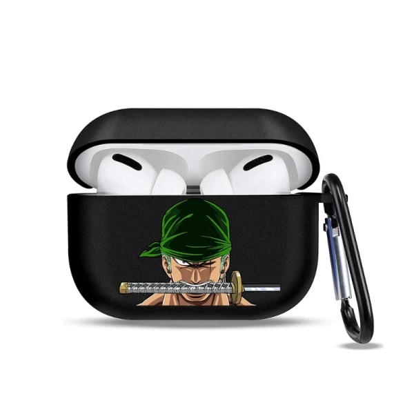 One Piece Luffy Case för AirPods 1 2 3 Pro Zoro Cartoon Print Trådlöst Bluetooth cover för Airpods 10 airpods pro