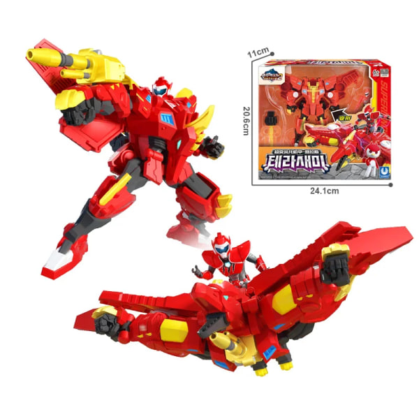 Mini Force 2 Super Dino Power Transformation Robotleksaker Actionfigurer MiniForce X Simulering Djurdeformation Dinosaurieleksak No Box 8630