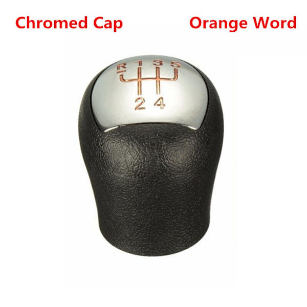 Kromad 5-växlad MT-växelspak för bil för Renault Megane Clio II 2 MK2 172 182 RS Sportväxelspak Stick Pen Head Ball POMO-Orange Orange