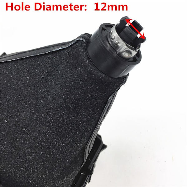 Växelspaksknapp Spak Damask Boot Cover Case För Audi A4 S4 B8 8K A5 8T Q5 8R S Line 2007 2008 2009 2010 2011 2012-2015-Röd R123456 Red R123456