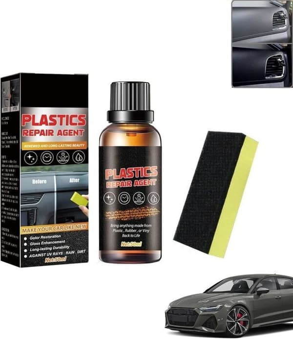 Bilplastrestaurator, bilplastbeleggmiddel, svart trimrestaurator