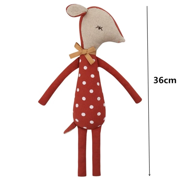Nya virkade plyschkanindockor Baby kawaii Bunny Monkey fyllda leksaker Barn Sovdocka för flickor Pojkar Julklappsrumsinredning cotton doll A-36cm