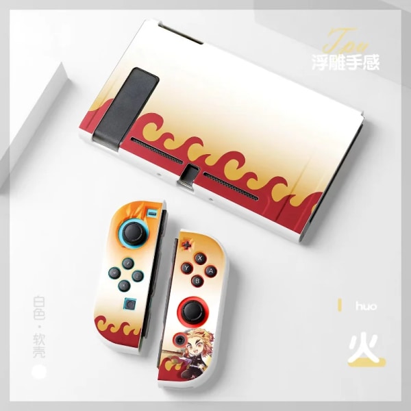 Anime Demon Slayer Case till Nintendo Switch NS Joy Con Controller Kawaii Soft Silikon Cover Tillbehör Barnpresent 21 For Switch NS