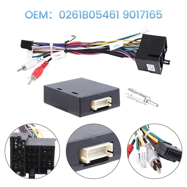 Bil Android Radio Canbus Kabel Strömförsörjningskabel Adapter Med CAN Bus Dekoder För Alfa Romeo 147 159 Lätt Att Använda Black