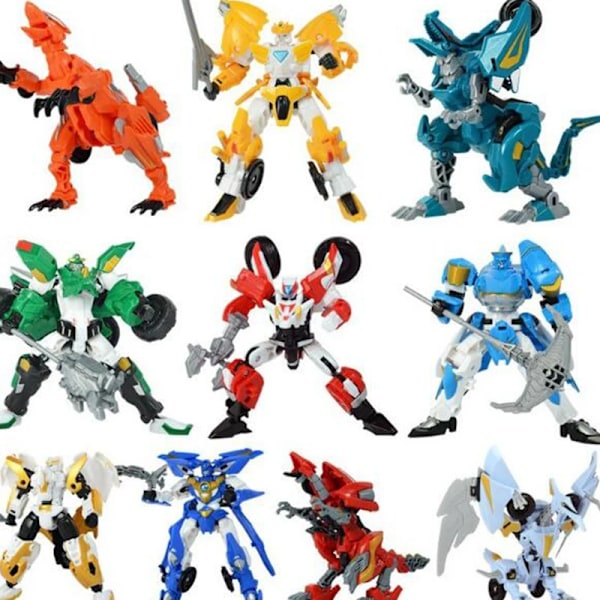 Anime Transformation Robot Deformerad Motorcykel Lejon Flygande Örn Robot Gudomlig Drake Dinosaurie Räddningsrobot Actionfigurer Orange