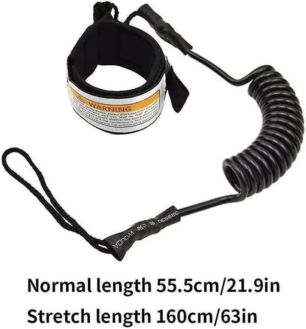 Surfebrett Leash, Surf Leg Rope, Coiled Paddleboard Rope, Myk Elastisk Surf Leash for Surfebrett
