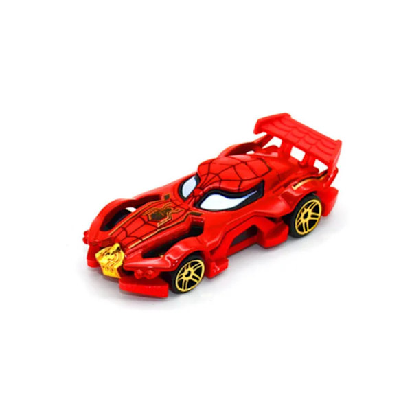 Disney Avengers billeksaker Captain America Hulk Ironman Spiderman-figurer Lastbil Rolig tillbakadragande fordonsleksak för pojkar Present Spiderman chariot