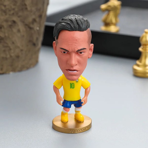 6,5 cm Fotbollsstjärna C.Ronaldo Figurmodell Bildekorationer PVC-samling Docka Fotbollsspelare Figurer Souvenirer Leksaker Presenter till fans Pogba6