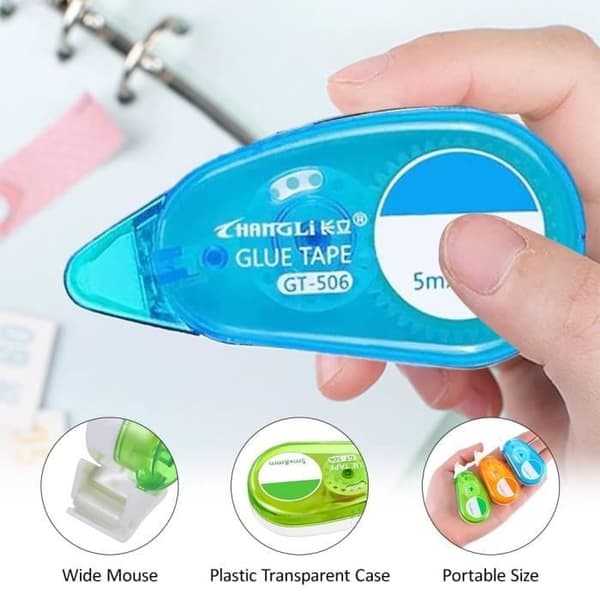 Limroller, Muslimroller Dubbelsidig Tejp, 4 st Transparent Dubbelsidigt Lim, Scrapbooking Limroller