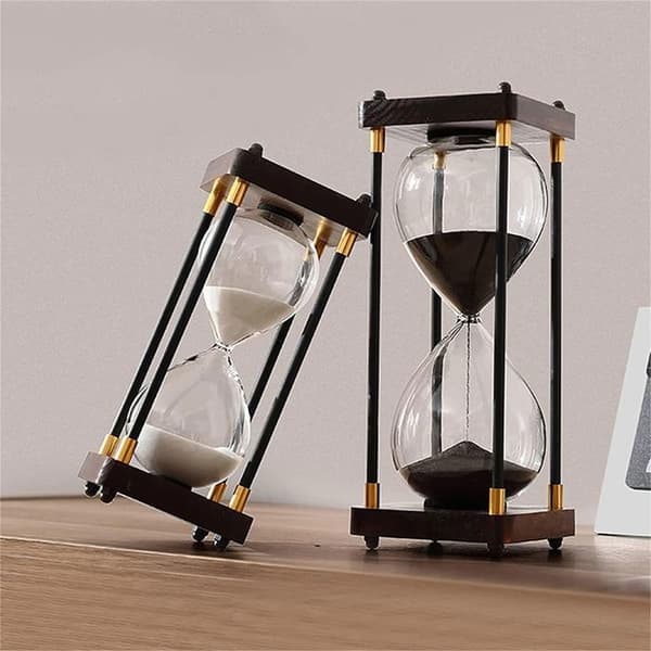Timeglass, Timer for bursdags- og skolespill, Hvit, 60 minutter