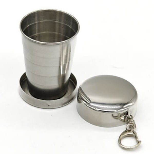 Rostfri stål mugg, hopfällbar mugg