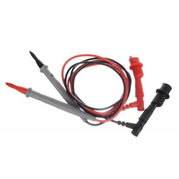 2 Testkablar Multimeter 20A Krokodilklämma Kabeltestare Voltmeter Elektricitet