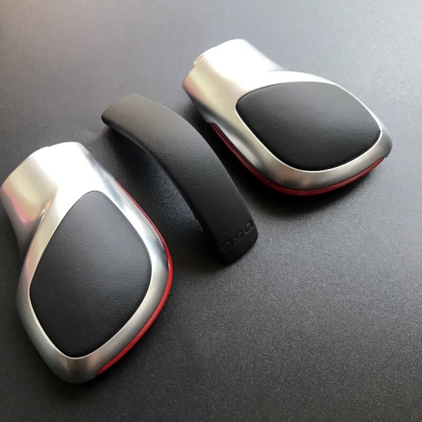 DSG Växelspak Krom Med Läder Växellåda Cover För VW Golf 6 7 R Passat B7 B8 CC R20 För Jetta MK6 GLI TIGUAN-Matt Röd Set Matte Red Set