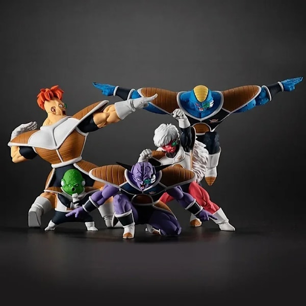 5st Dragon Ball Figur Ginyu Force Jeice Ginyu Guldo Recoom Burter Action Pvc Amine Collection Modell Leksaker Coola julklappar Kenute Battalion with box