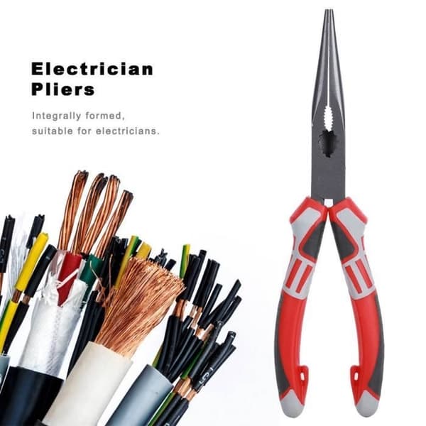EBTOOLS Nebbtang Multifunksjonell Tysk Elektriker Lang Nebbtang Håndverktøy
