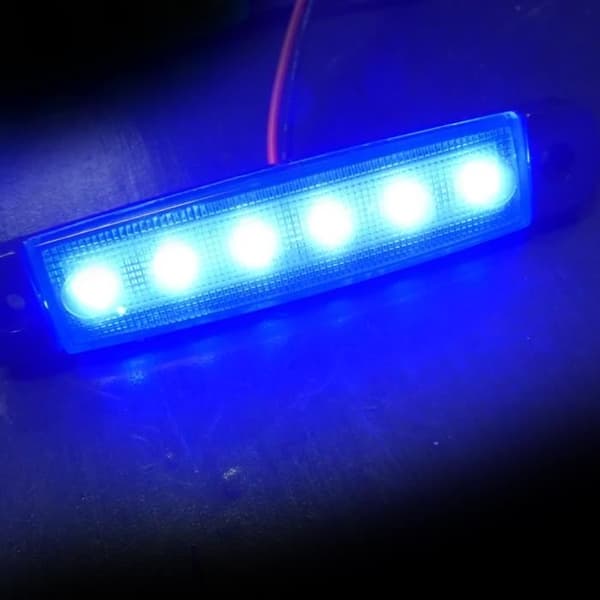 30 x 12V LED Positionslys E13 Markør Venstre og Højre Side Blå Til Campingvogn