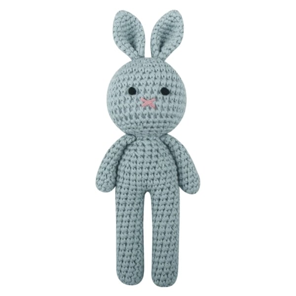 Nya virkade plyschkanindockor Baby kawaii Bunny Monkey fyllda leksaker Barn Sovdocka för flickor Pojkar Julklappsrumsinredning bunny F5-19cm