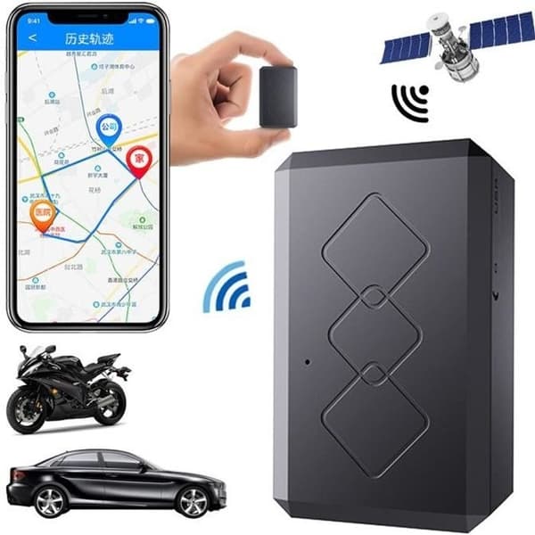 Mini GPS-tracker – GPS-tracker – Bil-GPS – For barn, eldre, kjæledyr, bil – 3000 mAh