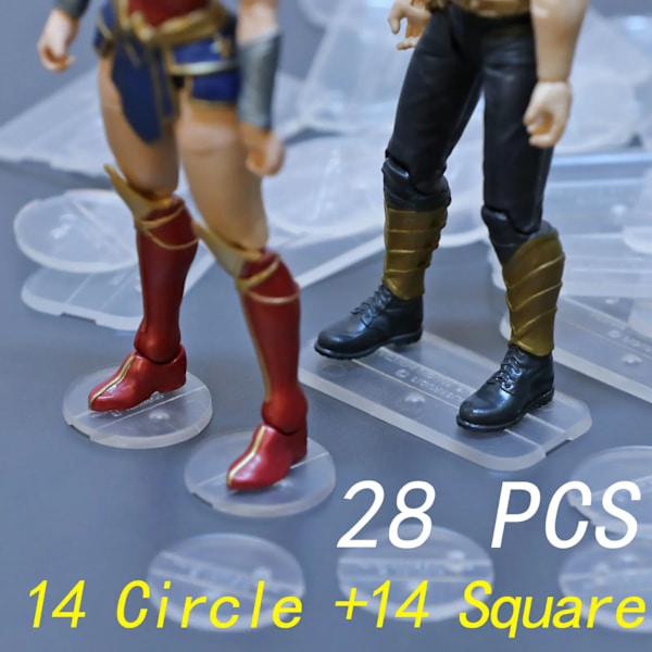 10~100st Stativ Bas För 6 tum. Legends Hero SW Black Series He Man Masters Of The Universe MOTU Comics Action Figurer Tillbehör 28PCS Mix Clear