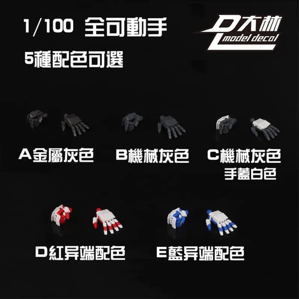 Dalin Modle MG 1/100 til RG HG Astray Rød Blå Ramme Robot Model Kit Hånddele Diy Tilbehør Sæt