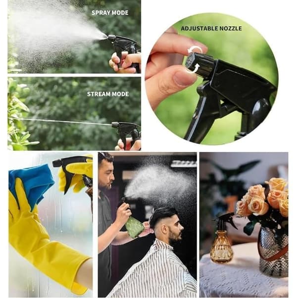 2 st 500ML Sprayflaskor Tomma Påfyllningsbara, Tomma Plastvattenflaskor, Sprayflaska, Sprayflaska för