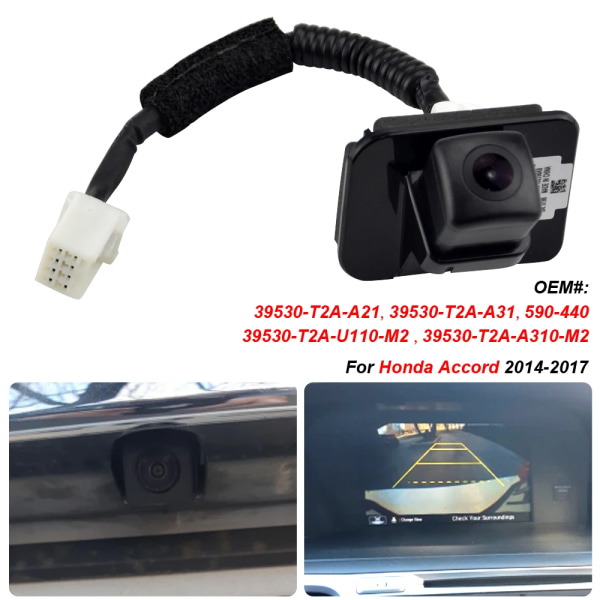 Back-up Assist kamera 39530-T2A-A31 för 2016-2017 Honda Accord 2.4 3.5 Ersätter# 39530-T2A-A21 39530-T2A--A310-M2