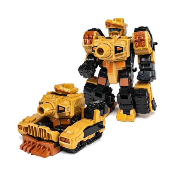 Barn Robotleksak Samlarobjekt Transformerande Robot Flygplan Traktormodell Leksak Pojkar Flicka Robotmodell Leksak Transformering Bil Födelsedagspresent Yellow
