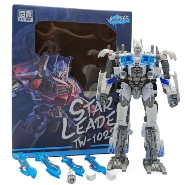 Hasbro Baiwei TW1022 Optimus Primal Ultra Magnus KO Transformation Masterpiece Figurleksak Barnleksakspresenter Samling Leksaker NO BOX