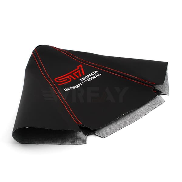 STI Style Universal Gear Shift Knob Cover Boot Collar Blødt PU Læder Til Subaru WRX XT-