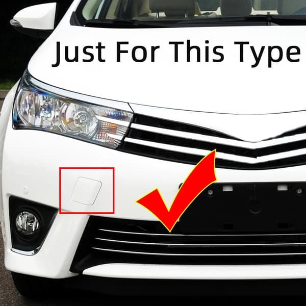 Bugseringskrog til forreste kofanger, trailerdæksel til Toyota Corolla Altis 2013 2014 2015 2016 2017