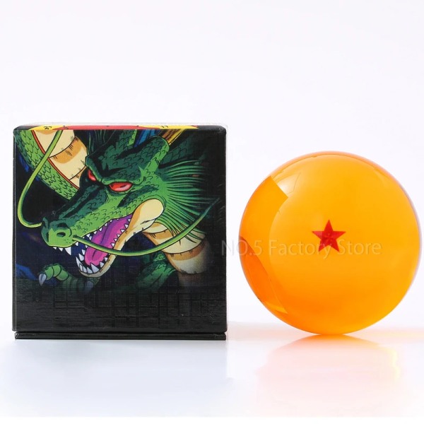 7,6 cm DBZ Crystal Ball Anime Figur 1 2 3 4 5 6 7 Star Shenron Wish Balls Cosplay rekvisita Samlarleksaker för skrivbordsdekoration 3 Star no box