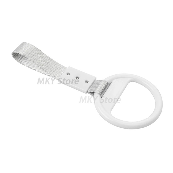 Universal färgglad PVC-bil cirkulär dragrem för universal PVC-varningsring, högresistans nylon Silver White