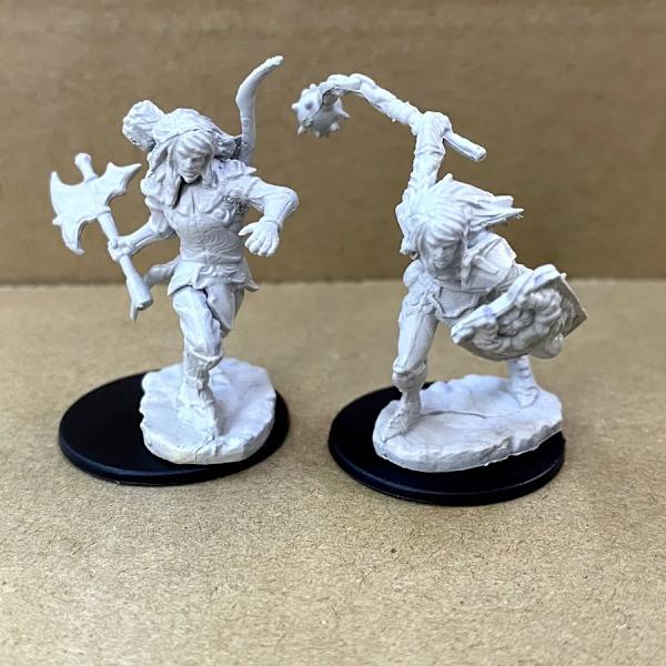 Lot Pathfinder Battles Deep Cuts Nolzur's Fighter Orc Druid Pirates Goblin Wolf Rogue Monk Brädspel Miniatyrer Miniatyrer Leksaker Male Elf Fighter