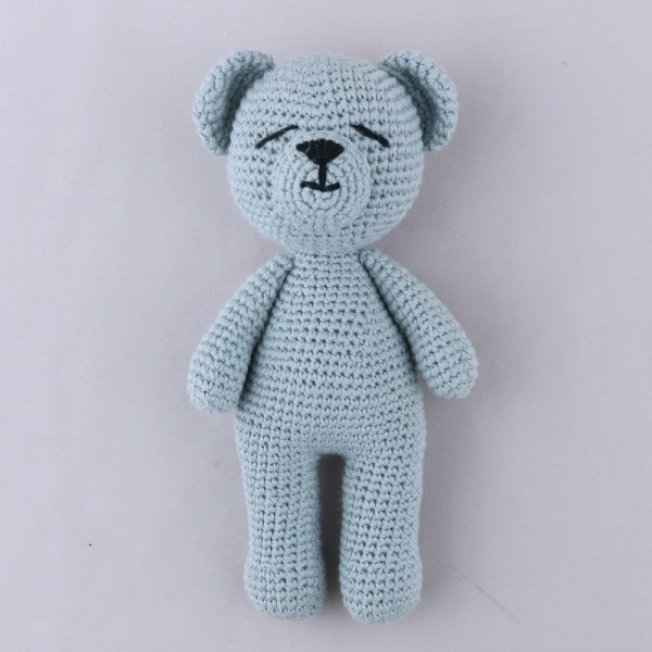 Nya virkade plyschkanindockor Baby kawaii Bunny Monkey fyllda leksaker Barn Sovdocka för flickor Pojkar Julklappsrumsinredning bunny F3-19cm